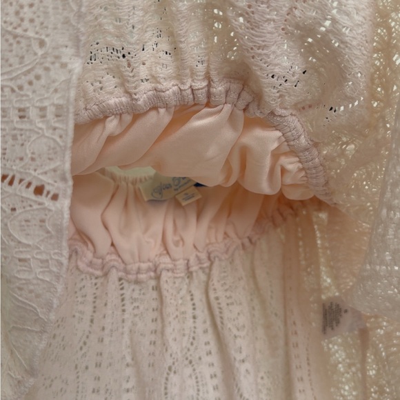 PacSun Pink Lace Strapless Top - Picture 4 of 6